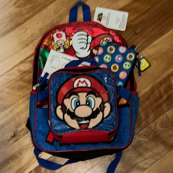 Bioworld Super Mario Backpack Set - Picture 1 of 3